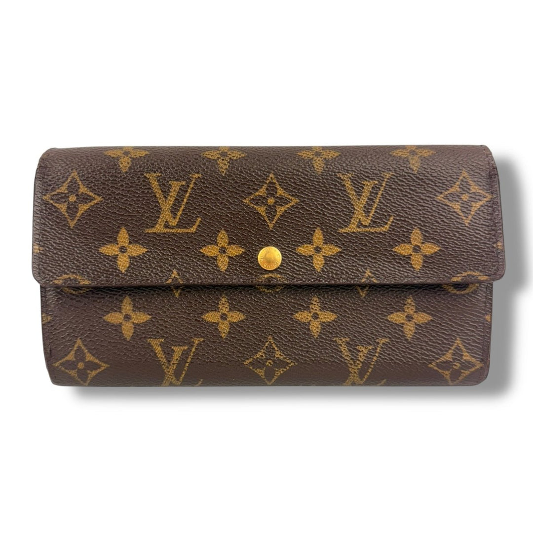 Louis Vuitton Sarah Brown Monogram Femme Wallet - Lux Central