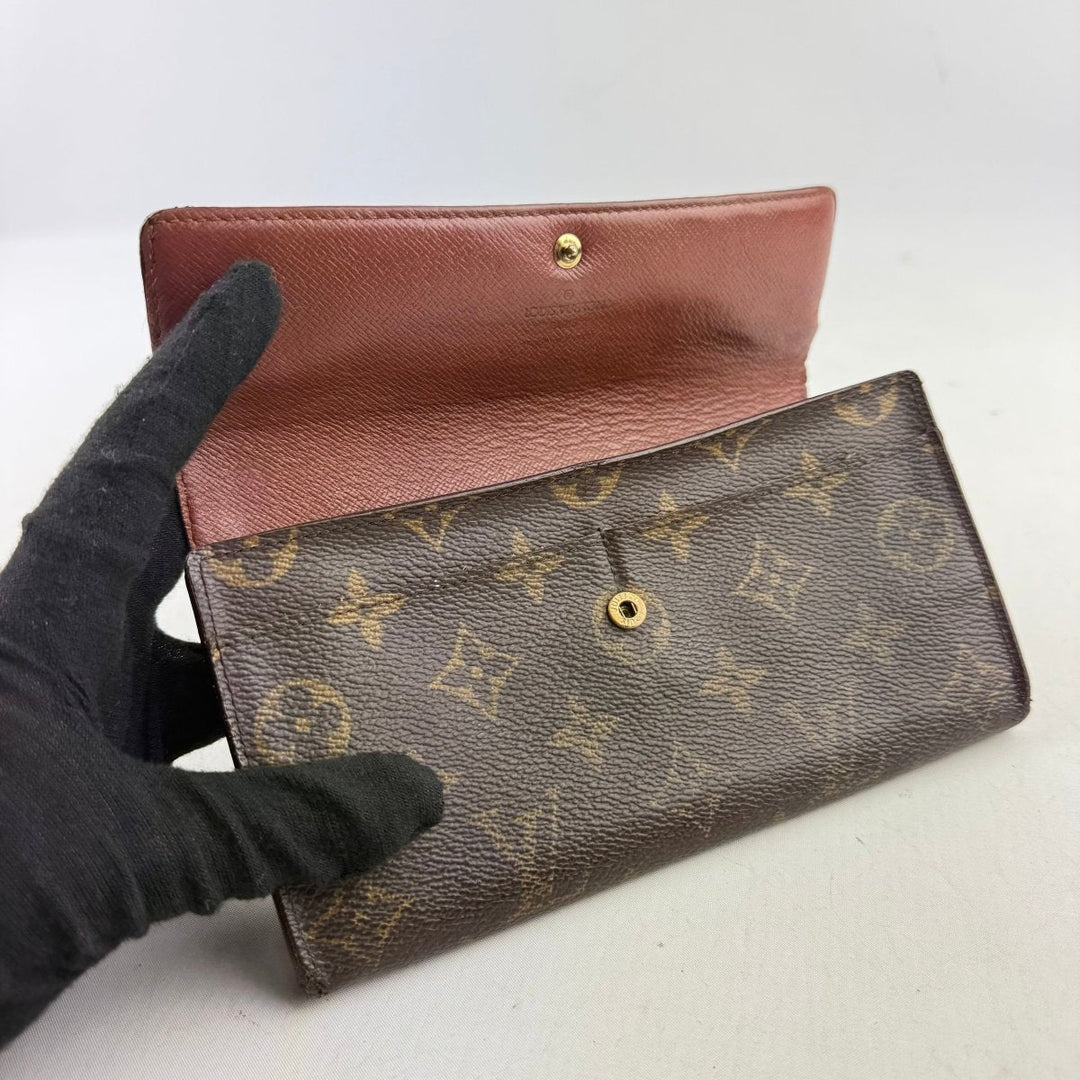 Louis Vuitton Sarah Brown Monogram Femme Wallet - Lux Central