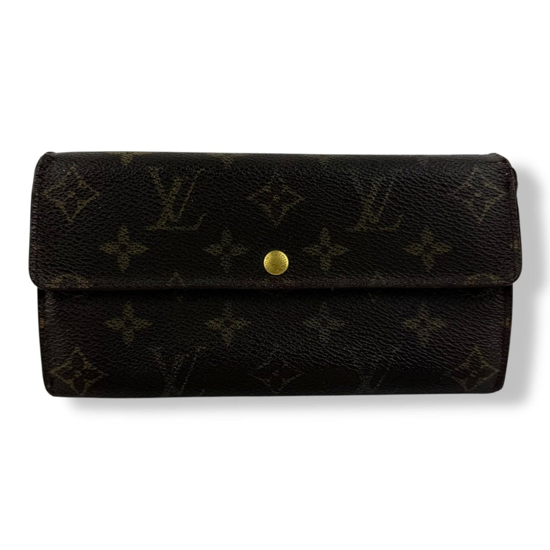 Louis Vuitton Sarah Brown Monogram Femme Wallet - Lux Central
