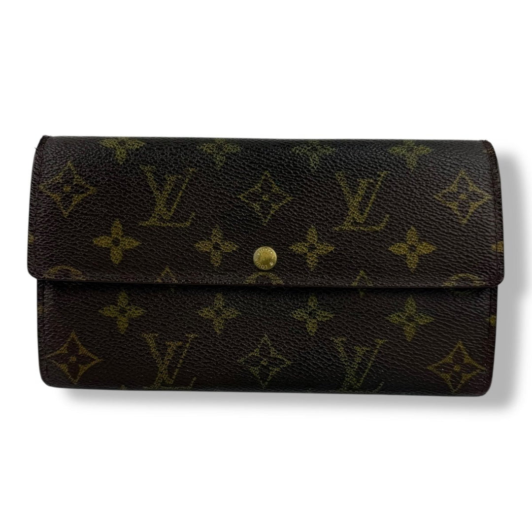 Louis Vuitton Sarah Brown Monogram Femme Wallet - Lux Central