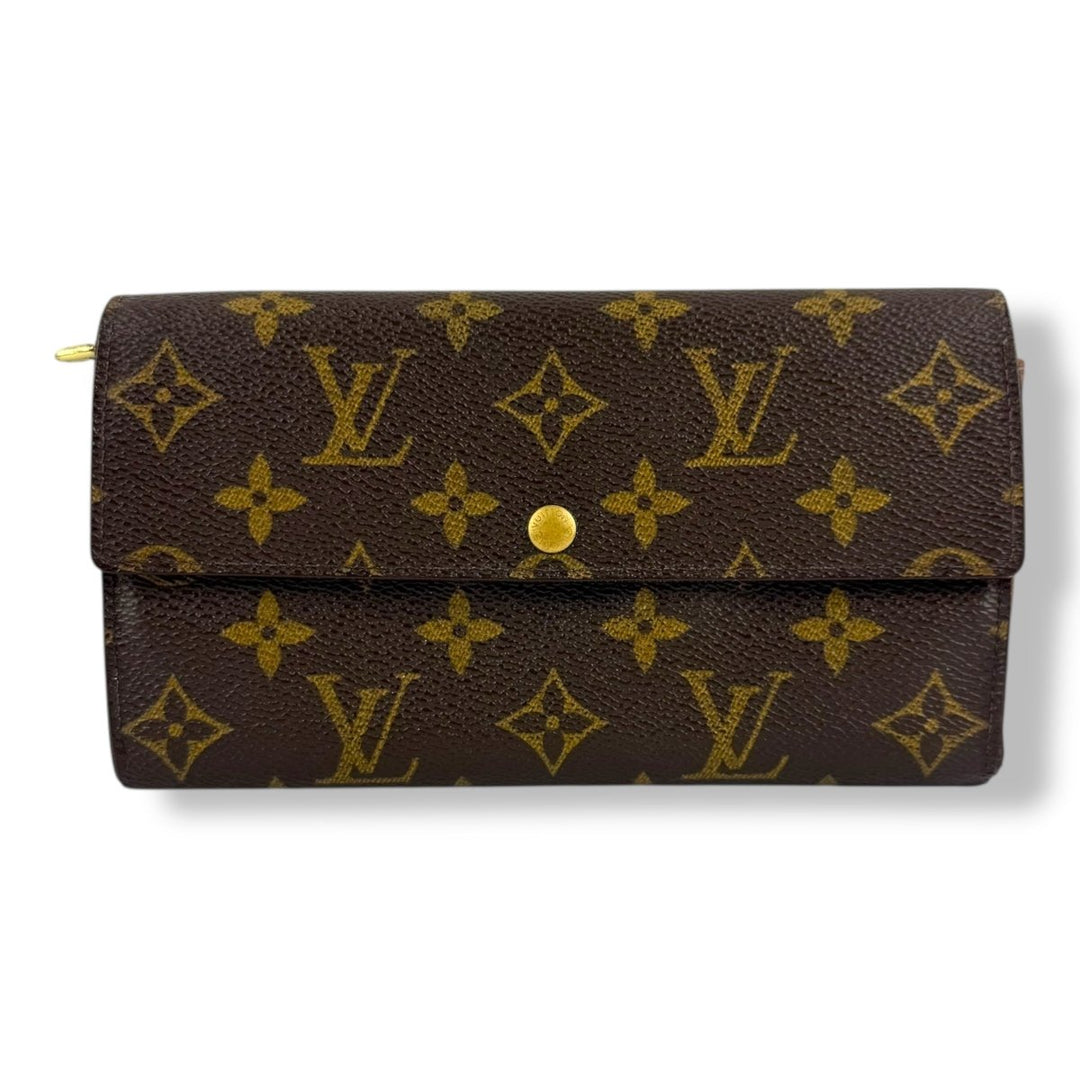 Louis Vuitton Sarah Brown Monogram Femme Wallet - Lux Central