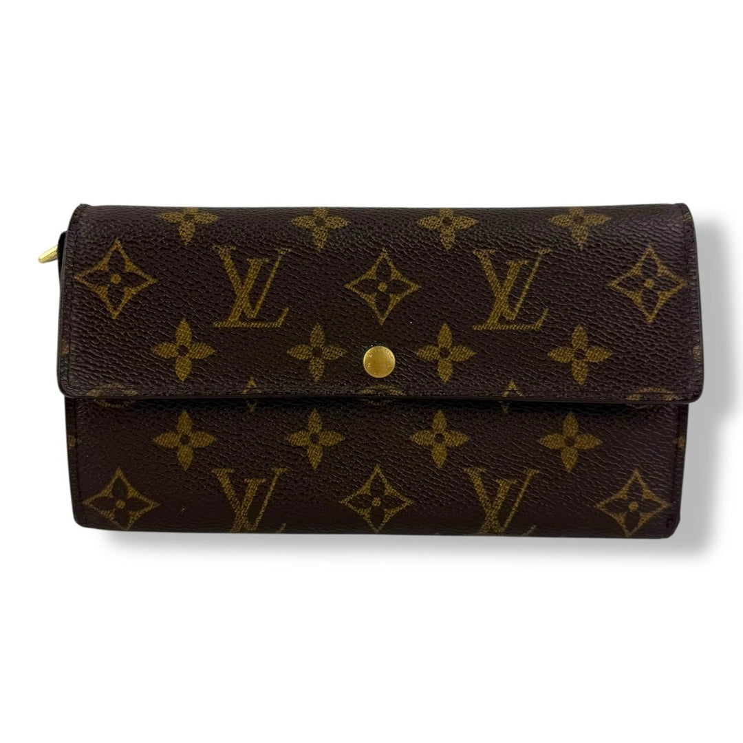 Louis Vuitton Sarah Brown Monogram Femme Wallet - Lux Central