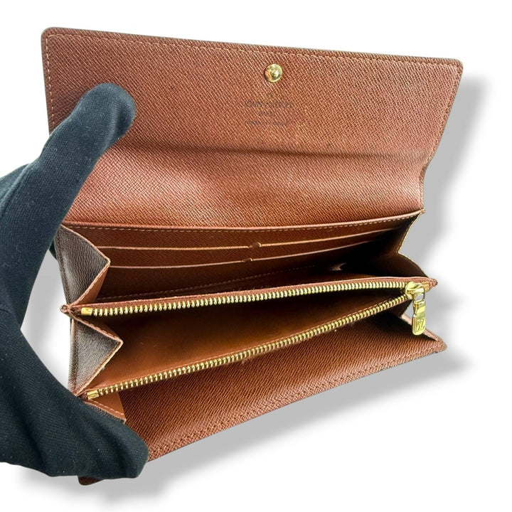 Louis Vuitton Sarah Brown Monogram Femme Wallet - Lux Central