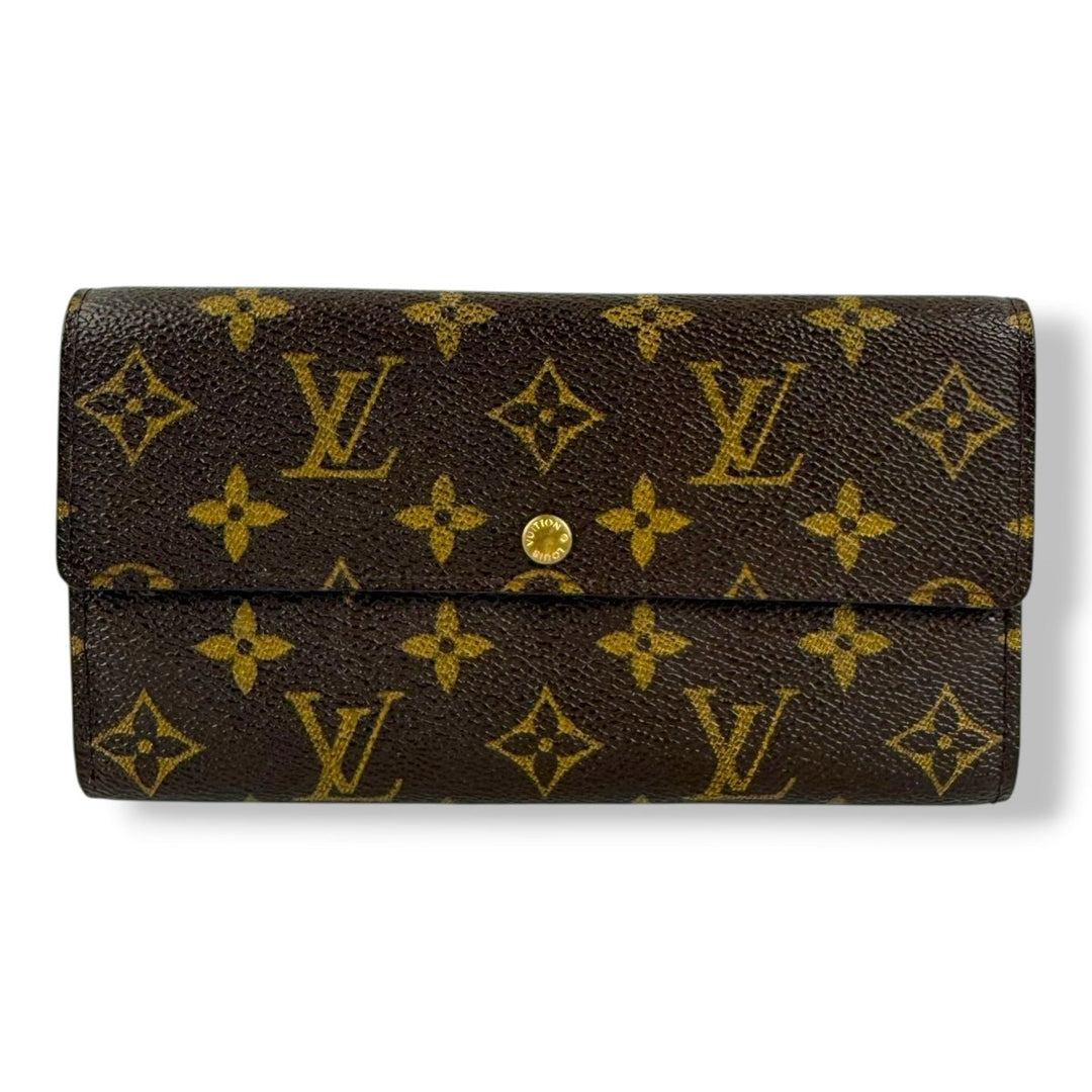 Louis Vuitton Sarah Brown Monogram Femme Wallet - Lux Central
