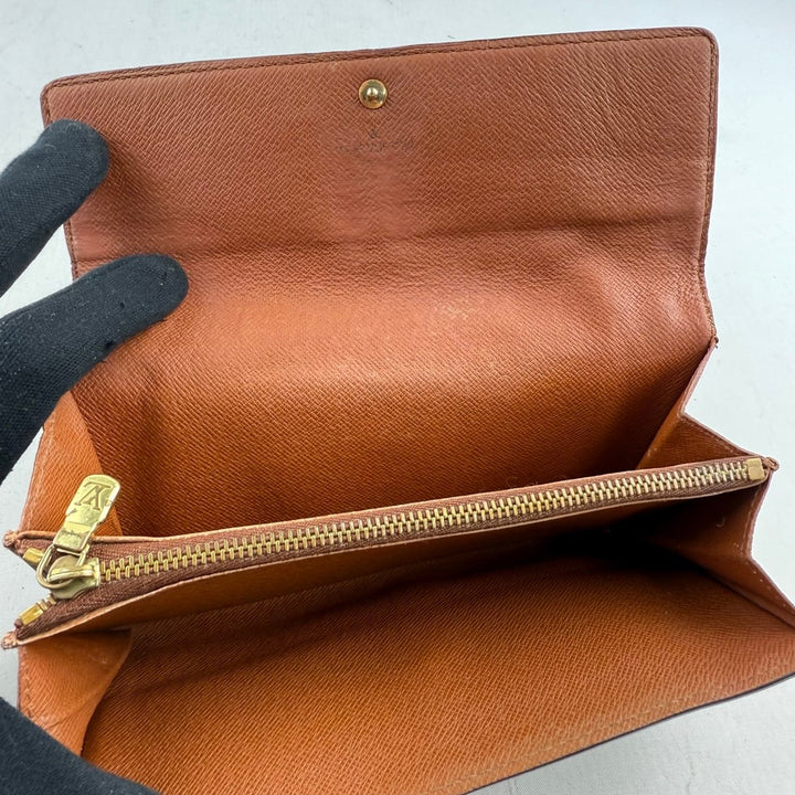 Louis Vuitton Sarah Brown Monogram Femme Wallet - Lux Central