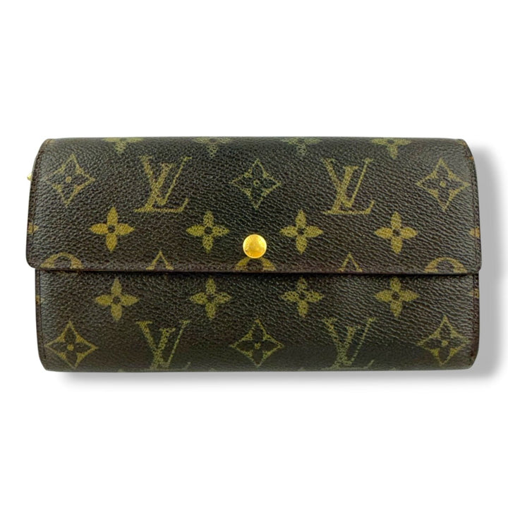 Louis Vuitton Sarah Brown Monogram Femme Wallet - Lux Central