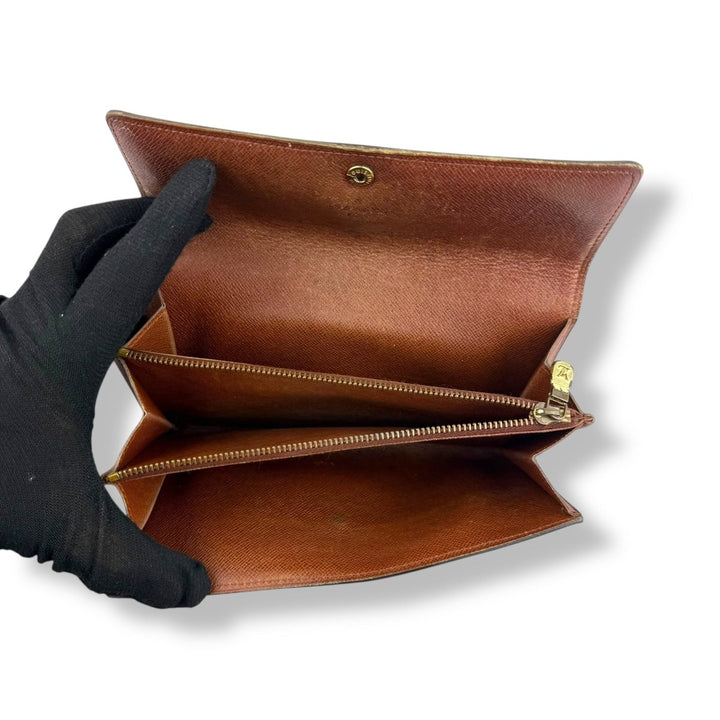 Louis Vuitton Sarah Brown Monogram Femme Wallet - Lux Central