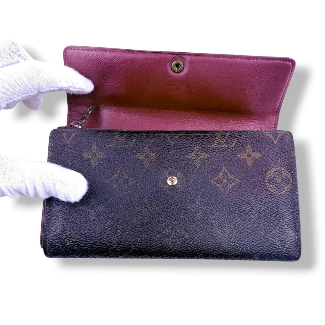 Louis Vuitton Sarah Brown Monogram Femme Wallet - Lux Central