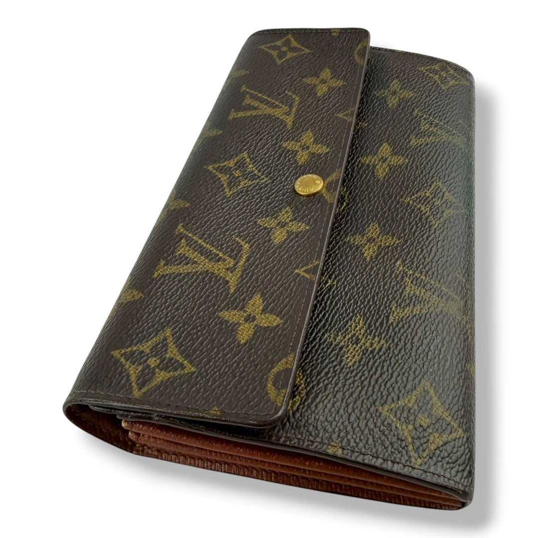 Louis Vuitton Sarah Brown Monogram Femme Wallet - Lux Central