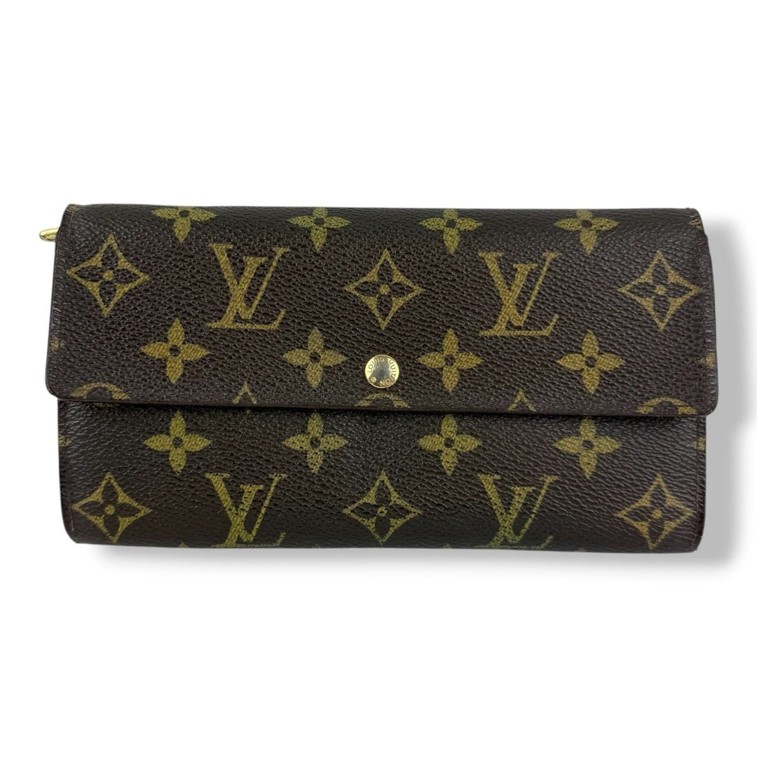 Louis Vuitton Sarah Brown Monogram Femme Wallet - Lux Central