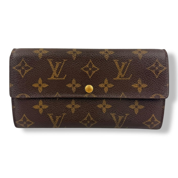 Louis Vuitton Sarah Brown Monogram Femme Wallet - Lux Central