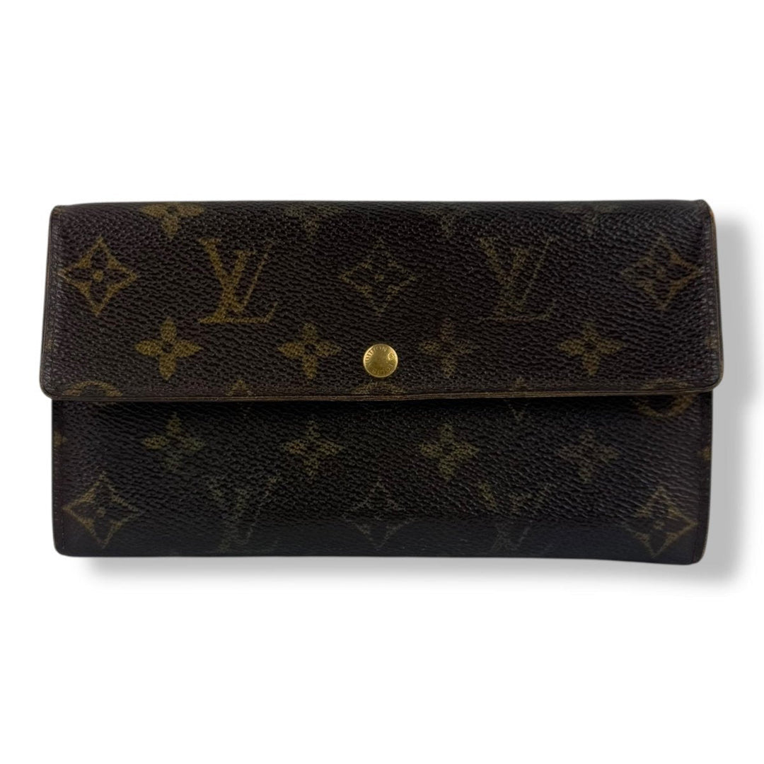 Louis Vuitton Sarah Brown Monogram Femme Wallet - Lux Central