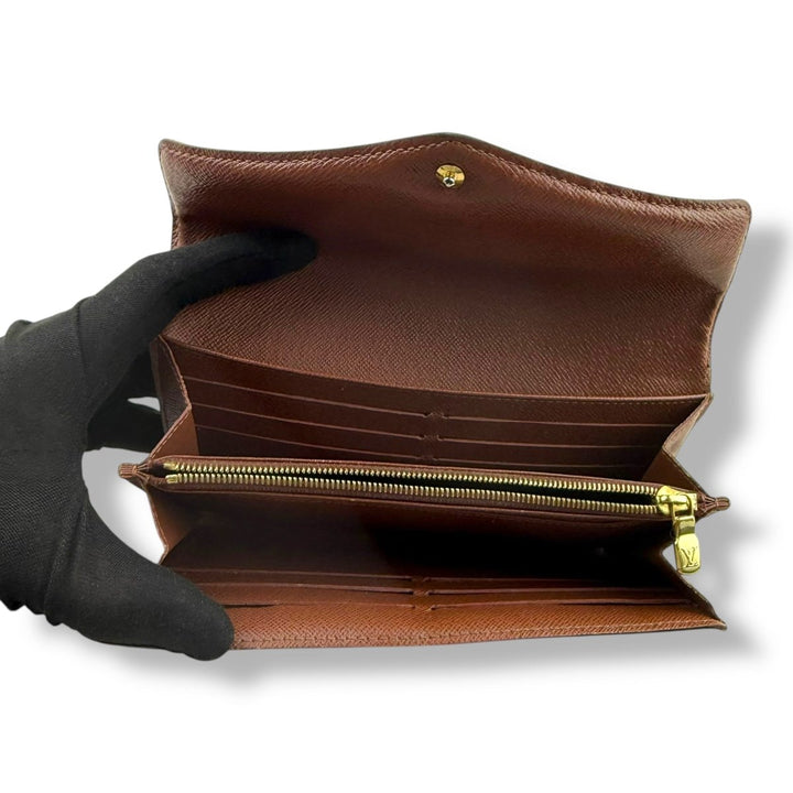 Louis Vuitton Sarah Brown Monogram Femme Wallet - Lux Central