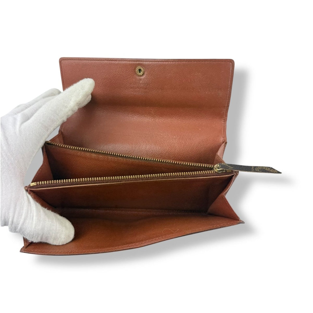 Louis Vuitton Sarah Brown Monogram Femme Wallet - Lux Central