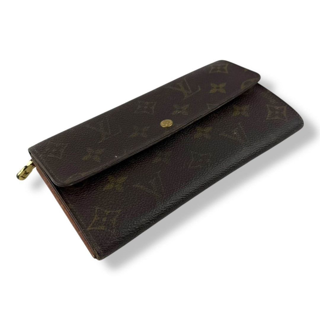 Louis Vuitton Sarah Brown Monogram Femme Wallet - Lux Central