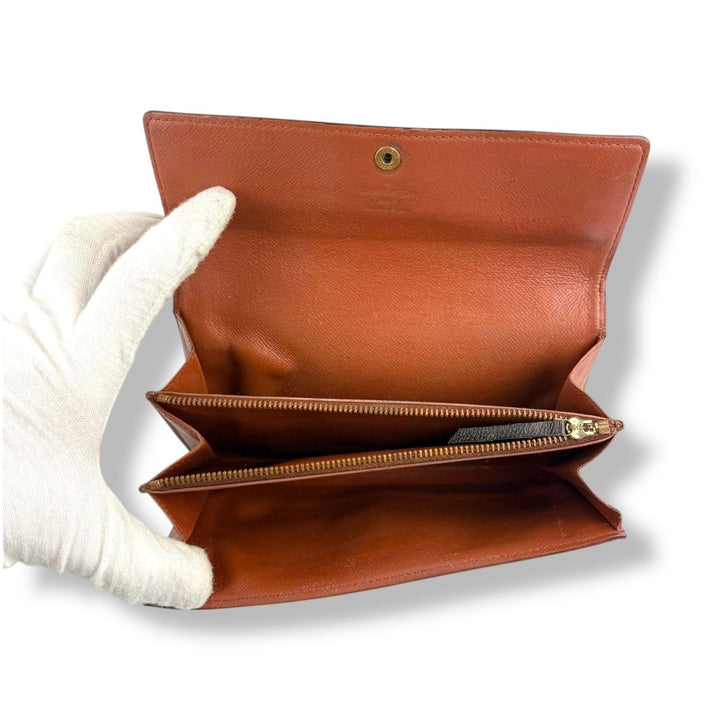 Louis Vuitton Sarah Brown Monogram Femme Wallet - Lux Central