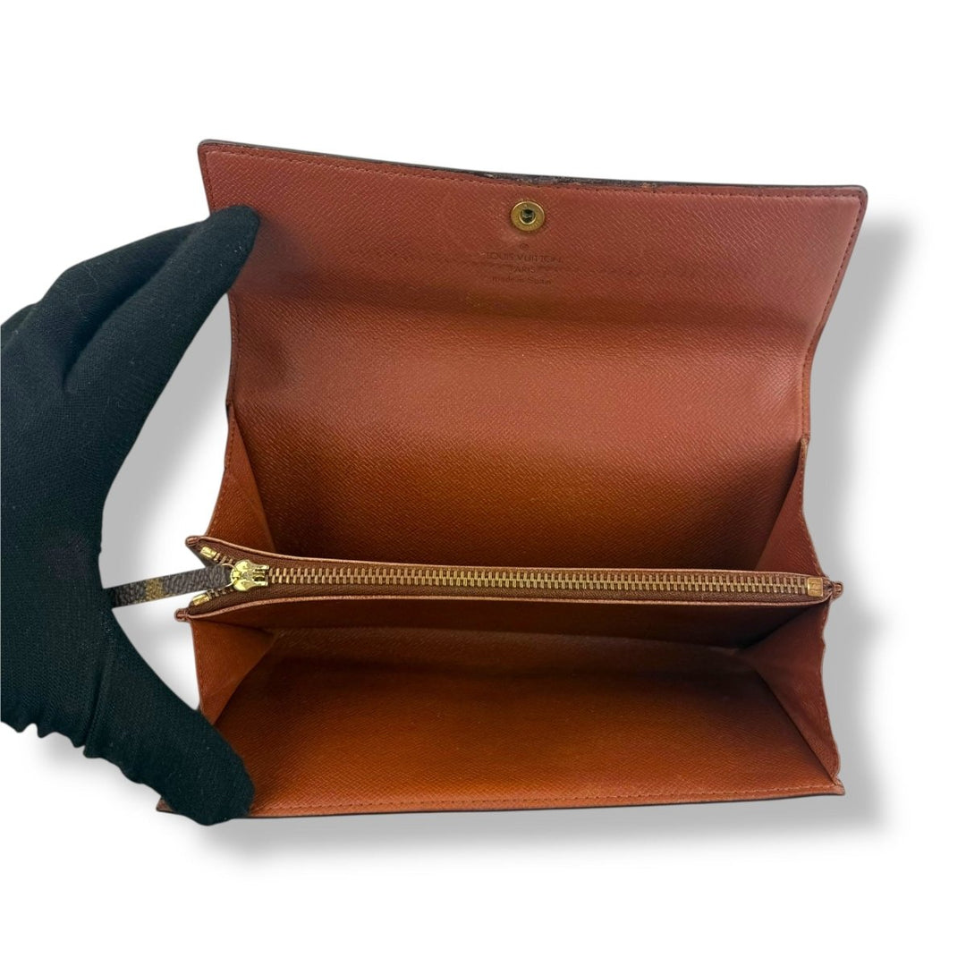 Louis Vuitton Sarah Brown Monogram Femme Wallet - Lux Central