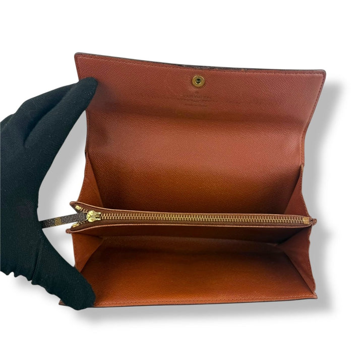 Louis Vuitton Sarah Brown Monogram Femme Wallet - Lux Central