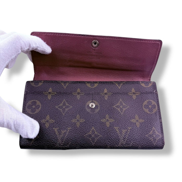 Louis Vuitton Sarah Brown Monogram Femme Wallet - Lux Central