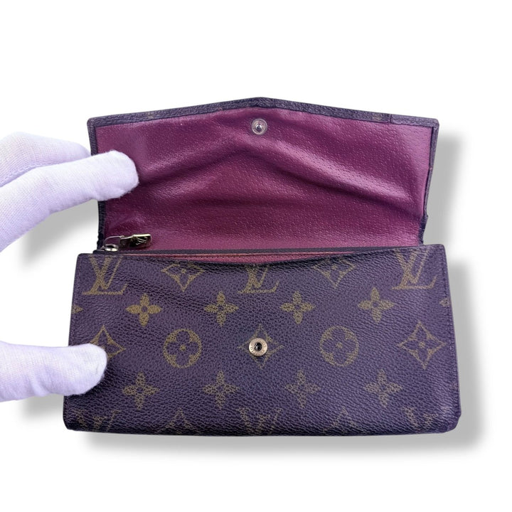 Louis Vuitton Sarah Brown Monogram Femme Wallet - Lux Central