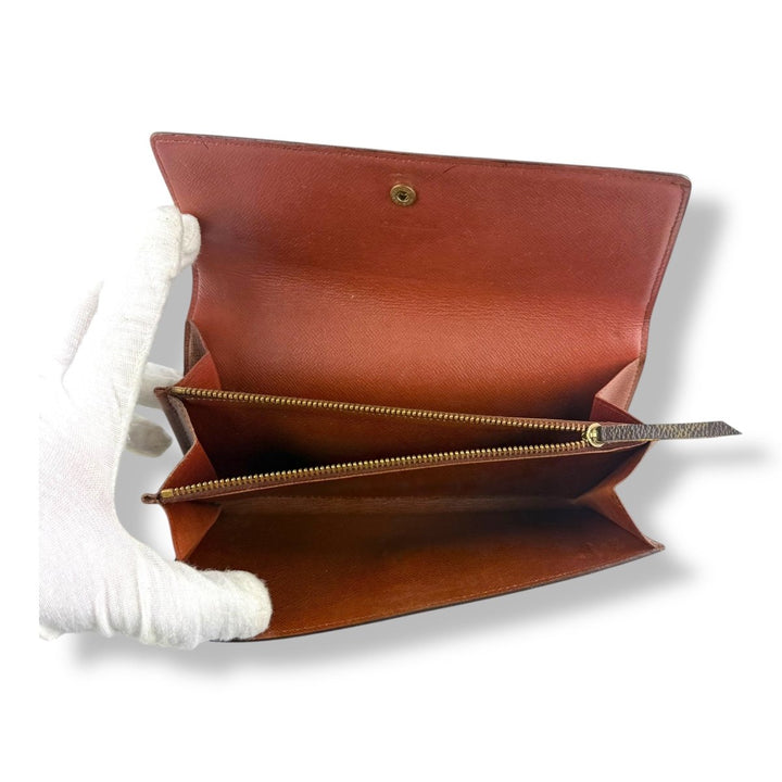 Louis Vuitton Sarah Brown Monogram Femme Wallet - Lux Central