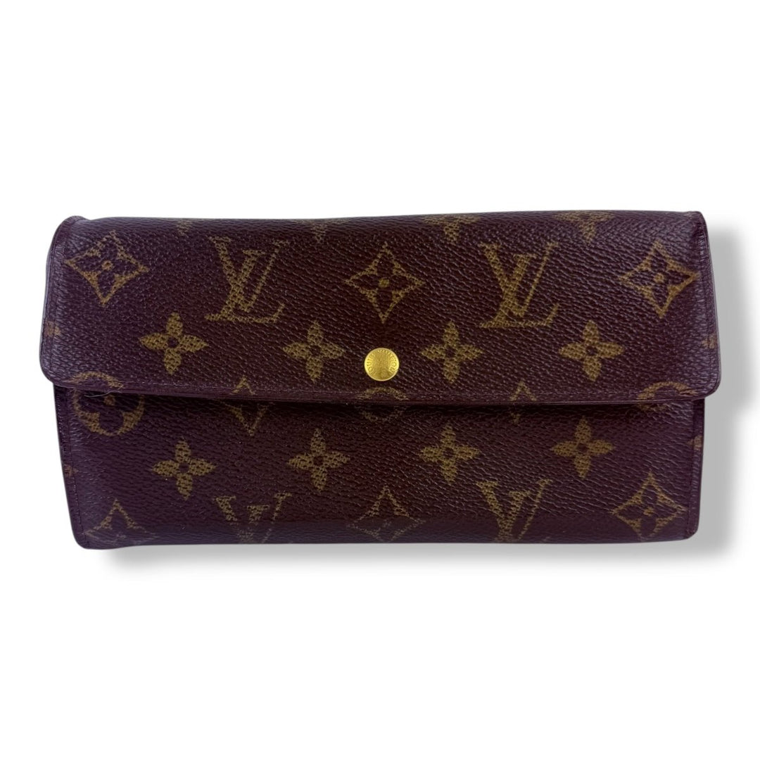 Louis Vuitton Sarah Brown Monogram Femme Wallet - Lux Central