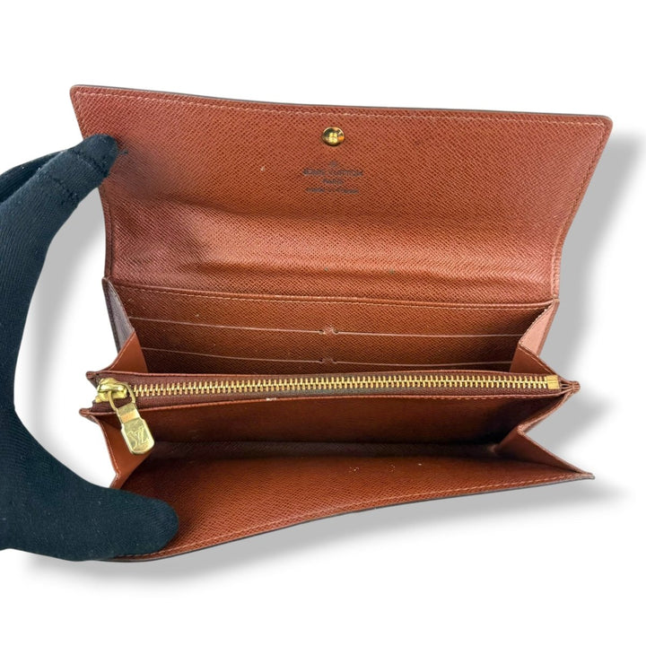 Louis Vuitton Sarah Brown Monogram Femme Wallet - Lux Central