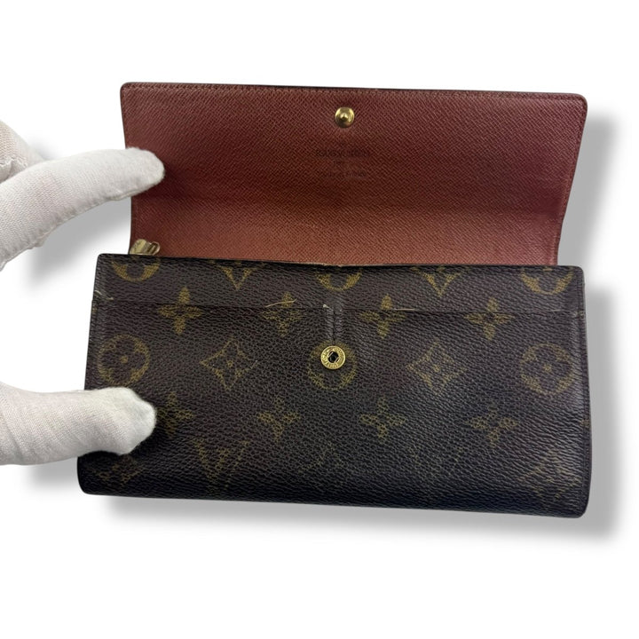 Louis Vuitton Sarah Brown Monogram Femme Wallet - Lux Central