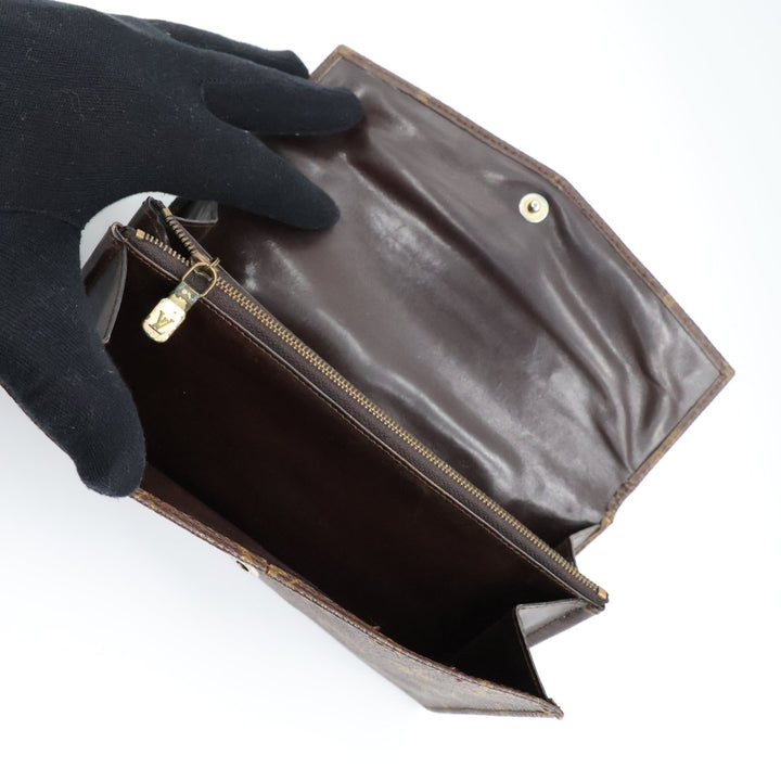Louis Vuitton Sarah Brown Monogram Femme Wallet Very Good Condition V Flap - Lux Central