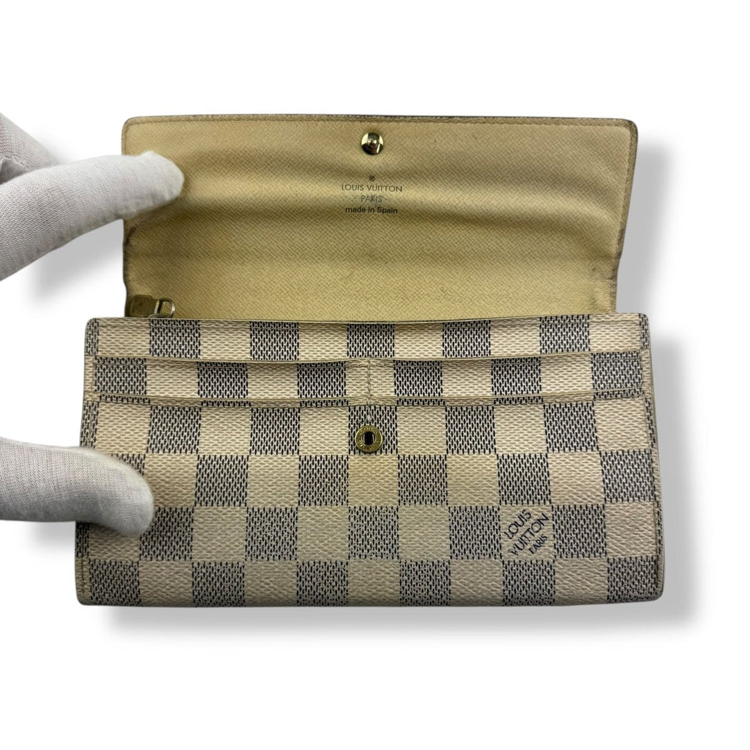 Louis Vuitton Sarah Damier Azur Femme Wallet - Lux Central