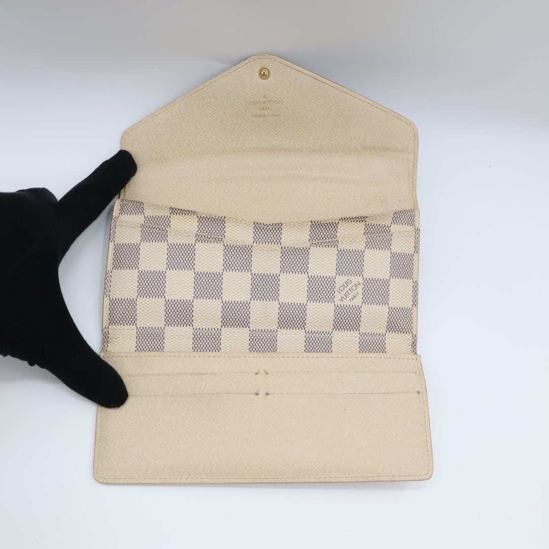 Louis Vuitton Sarah Damier Azur Femme Wallet - Lux Central
