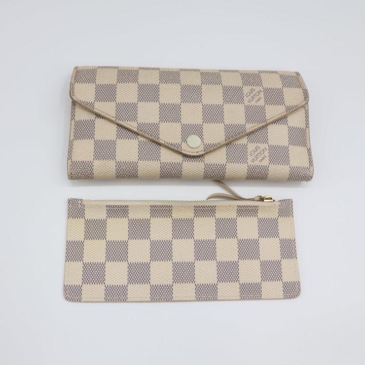 Louis Vuitton Sarah Damier Azur Femme Wallet - Lux Central