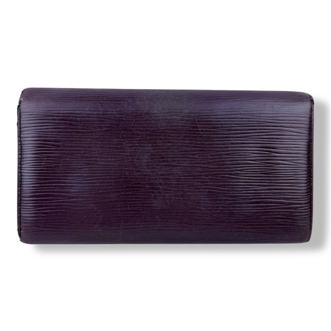 Louis Vuitton Sarah Plum EPI Femme Wallet - Lux Central