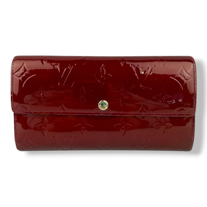 Louis Vuitton Sarah Vernis Patent Leather Femme Wallet - Lux Central