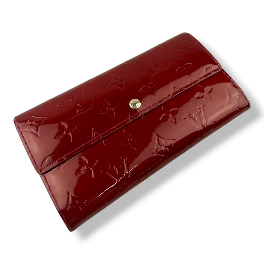 Louis Vuitton Sarah Vernis Patent Leather Femme Wallet - Lux Central