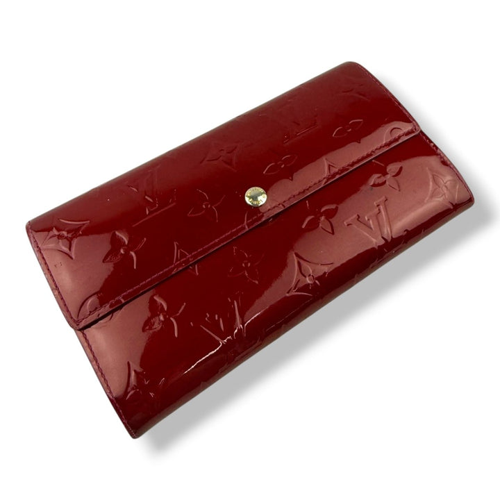 Louis Vuitton Sarah Vernis Patent Leather Femme Wallet - Lux Central