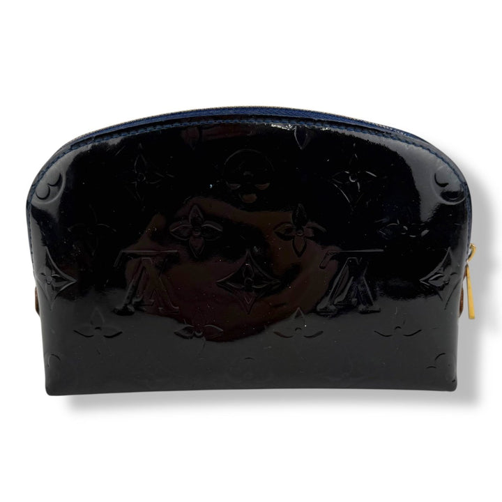 Louis Vuitton Sea Green Vernis Patent Leather Travel Cosmetic PM Pouch - Lux Central