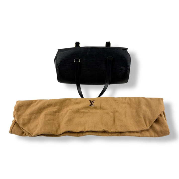 Louis Vuitton Soufflot Black Epi Leather Handbag - Lux Central