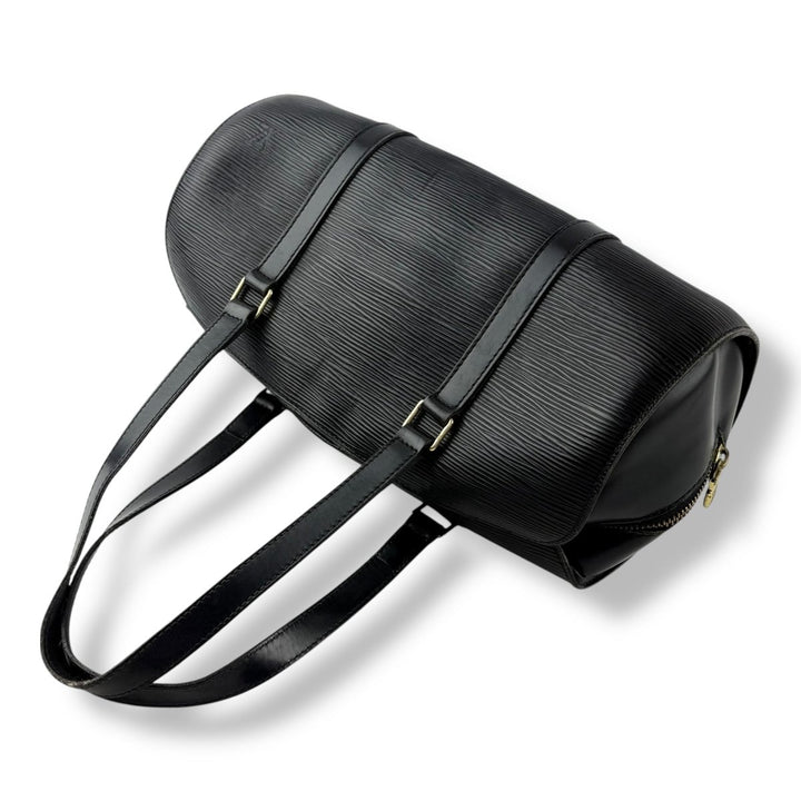 Louis Vuitton Soufflot Black Epi Leather Handbag - Lux Central