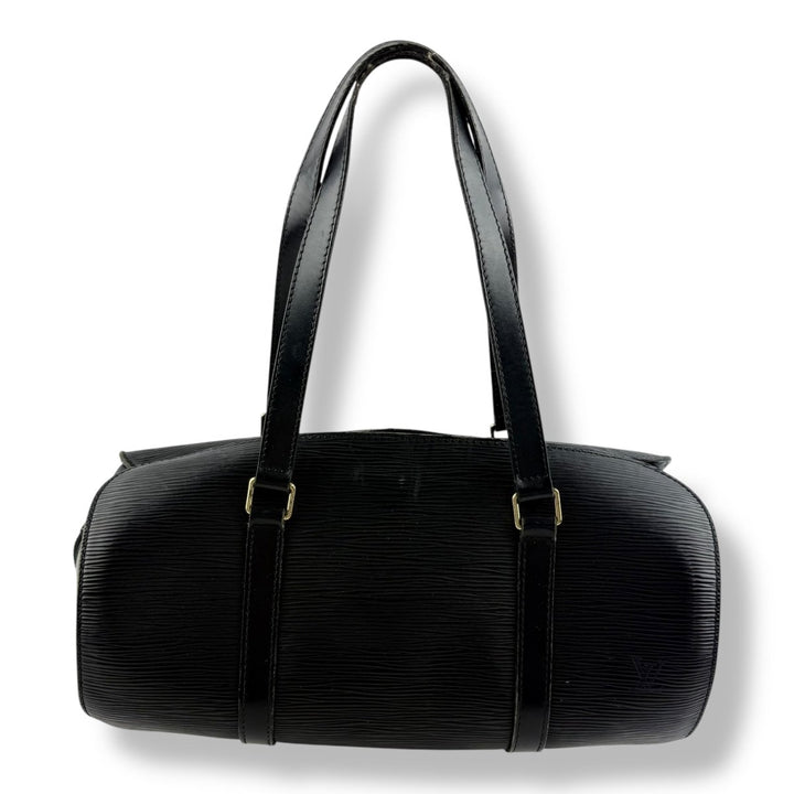 Louis Vuitton Soufflot Black Epi Leather Handbag - Lux Central