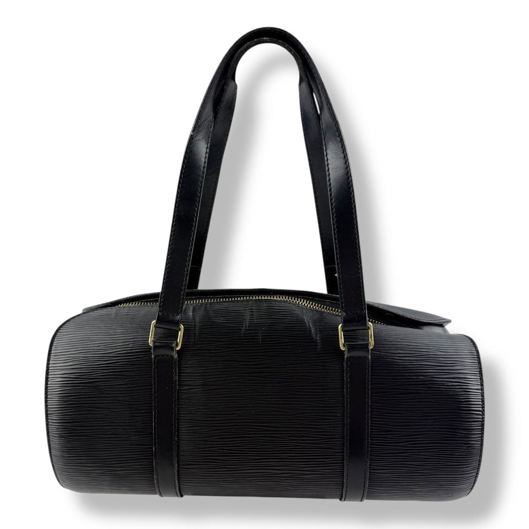 Louis Vuitton Soufflot Black Epi Leather Handbag - Lux Central