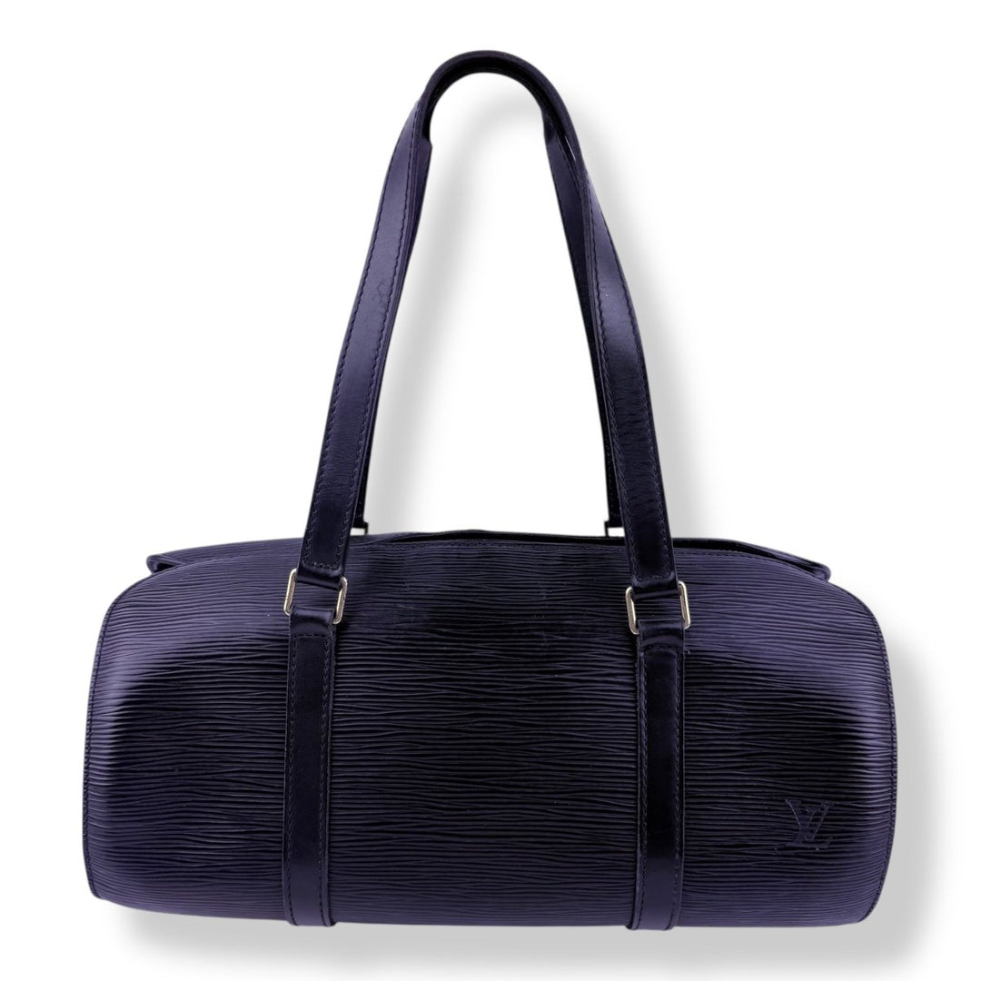 Louis Vuitton Soufflot Black Epi Leather Handbag - Lux Central