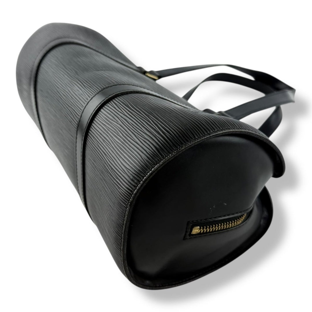 Louis Vuitton Soufflot Black Epi Leather Handbag - Lux Central