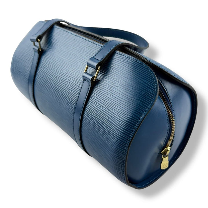 Louis Vuitton Soufflot Blue Epi Leather Handbag - Lux Central
