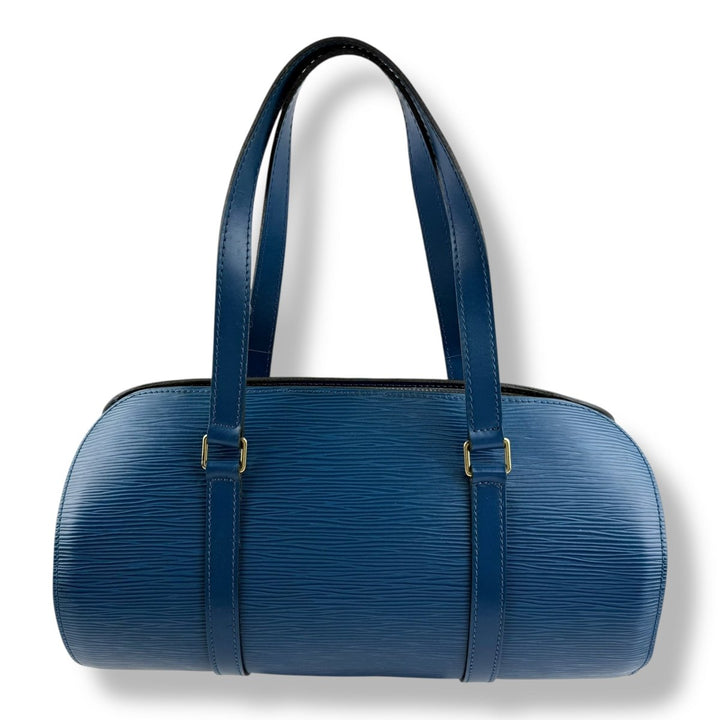 Louis Vuitton Soufflot Blue Epi Leather Handbag - Lux Central