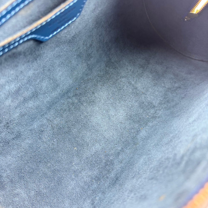 Louis Vuitton Soufflot Blue Epi Leather Handbag - Lux Central