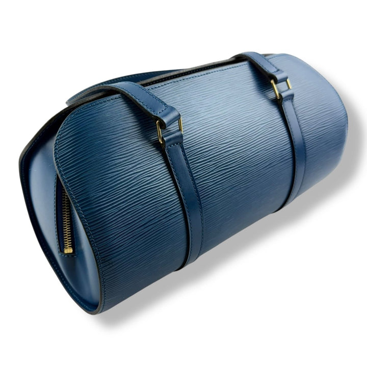 Louis Vuitton Soufflot Blue Epi Leather Handbag - Lux Central