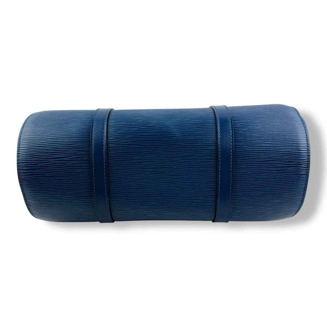 Louis Vuitton Soufflot Blue Epi Leather Handbag - Lux Central