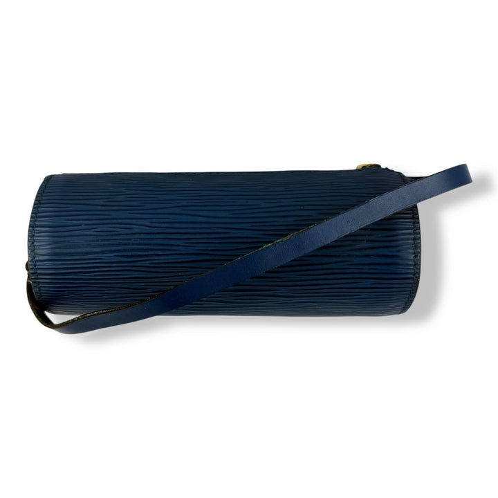 Louis Vuitton Soufflot Blue Epi Leather Mini Pochette Handbag - Lux Central