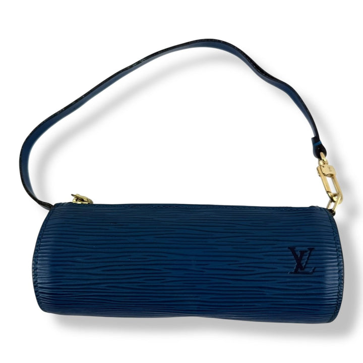 Louis Vuitton Soufflot Blue Epi Leather Mini Pochette Handbag - Lux Central